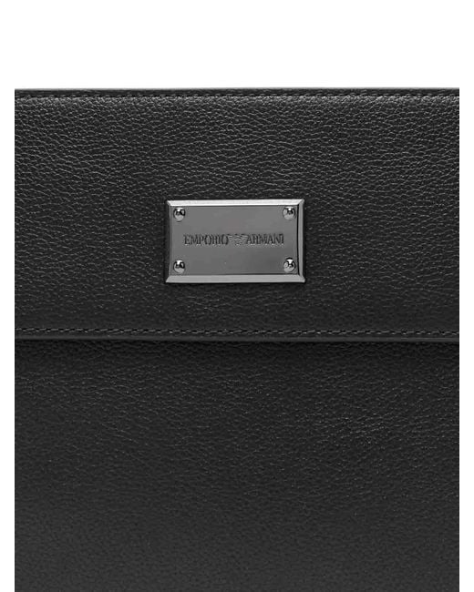Emporio Armani Black Crossbody Bag for men