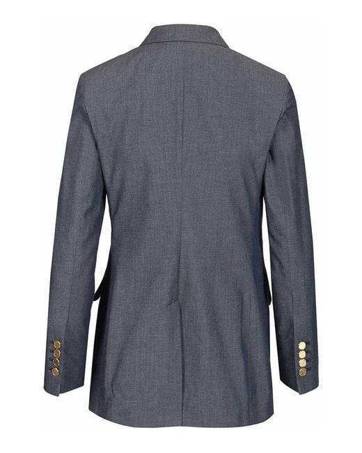 Sartoria Latorre Blue Double-Breasted Blazer