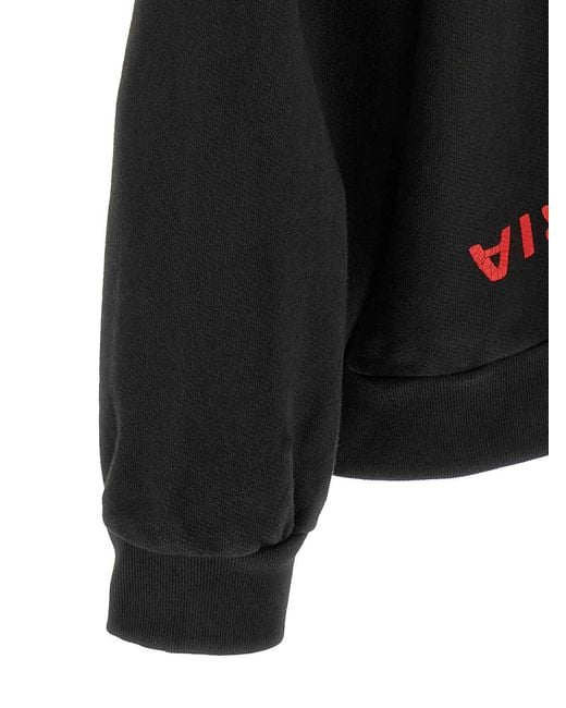 Willy Chavarria Black Welcome To America-Hooligan Hoodie for men