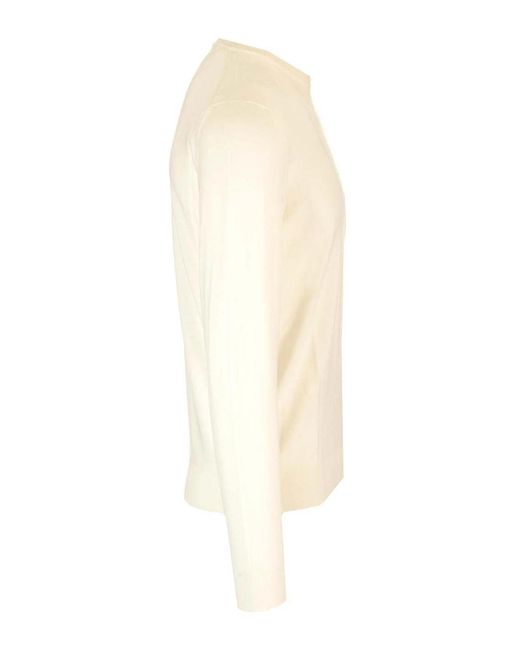 Mauro Ottaviani Natural Crewneck Sweater for men