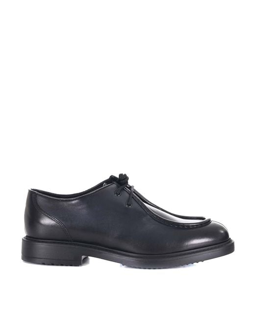 Doucal's Blue Doucals Leather Shoes for men