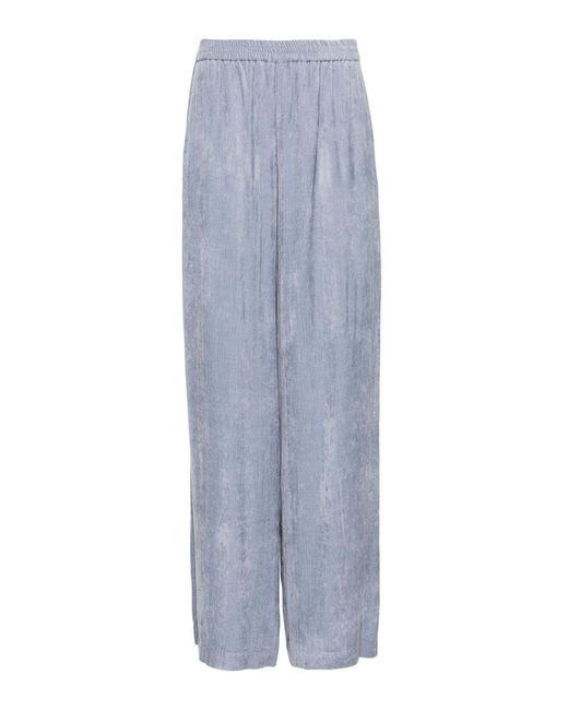 Forte Forte Blue Wide-Leg Corduroy Pants