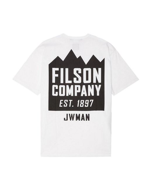 Junya Watanabe White X Filson Graphic-Print Cotton Jersey T-Shirt for men