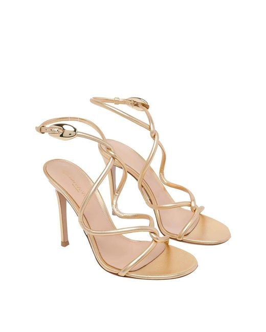 Gianvito Rossi Metallic Jungle Mamba Pump Sandals