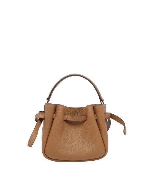 Tory Burch Brown Romy Mini Bucket Bag