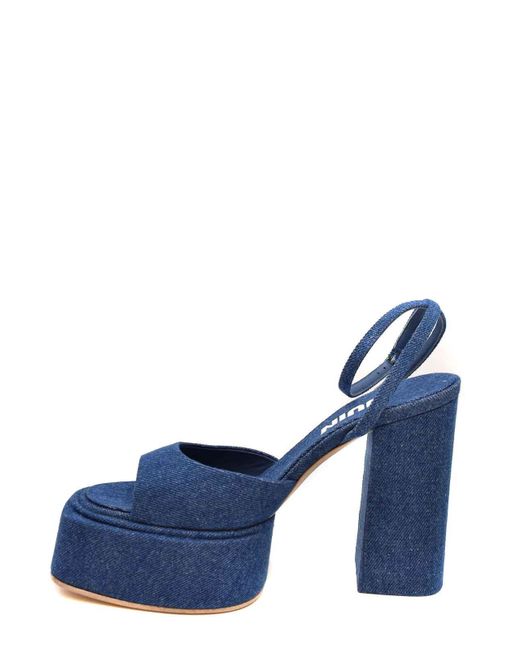 3Juin Blue Denim Sandals