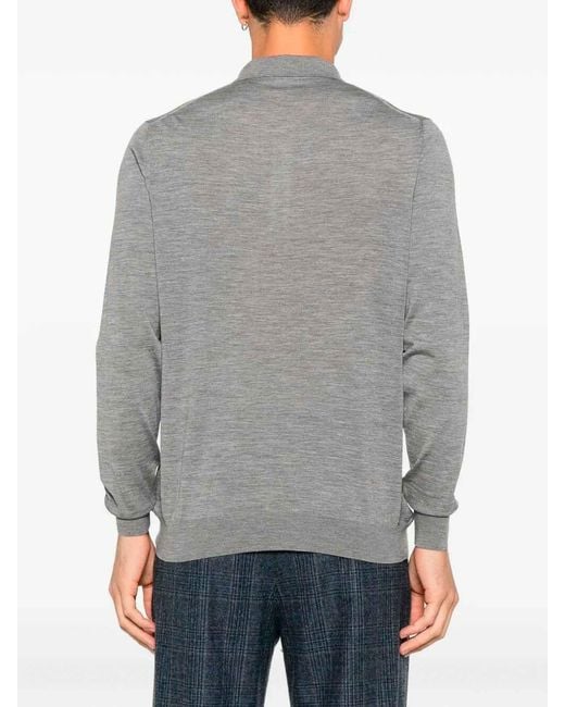 Kiton Gray Polo for men