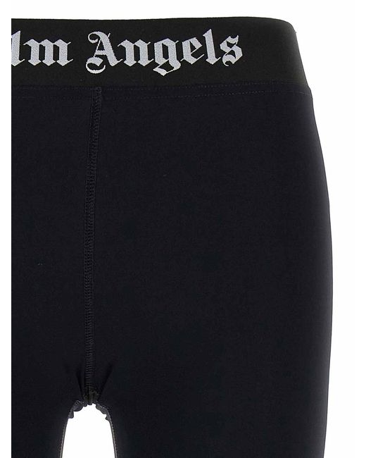 Palm Angels Blue Classic Logo Leggings