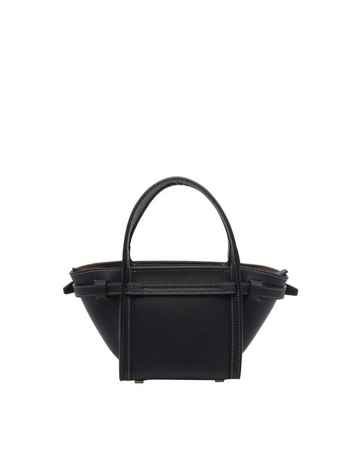 Tod's Black Mini Tim Shopping Bag