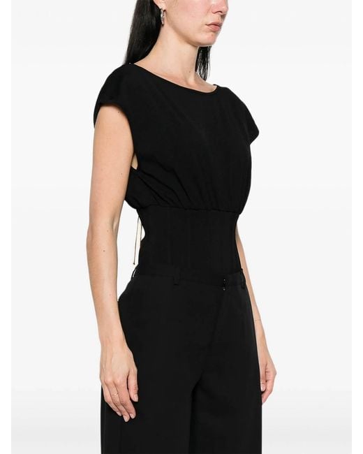 Elisabetta Franchi Black Bodysuit
