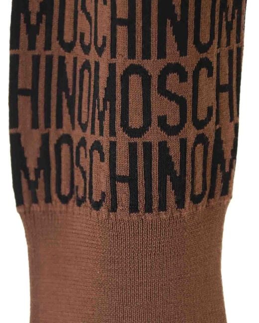 Moschino Brown Logo Sweater