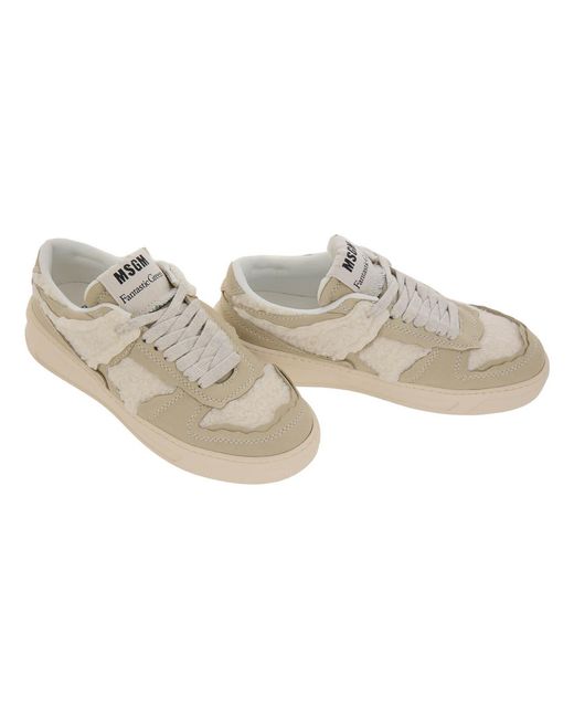 MSGM White Fantastic Sneakers