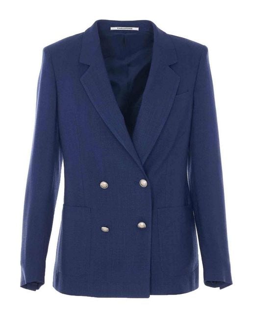 Tagliatore Blue J-Nayade Double Breasted Jacket