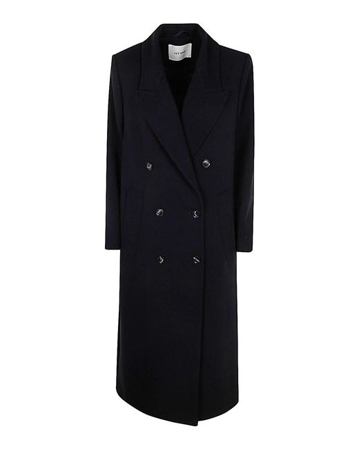 IVY & OAK Black Clemence Oversized Blazer Coat