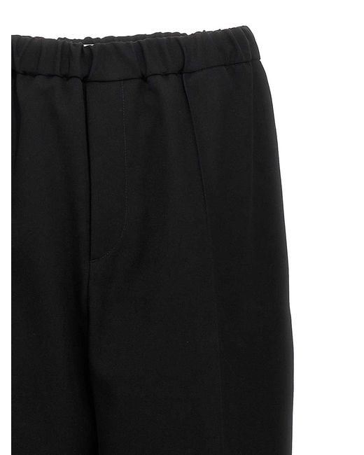 Jil Sander Black Wool Pants for men