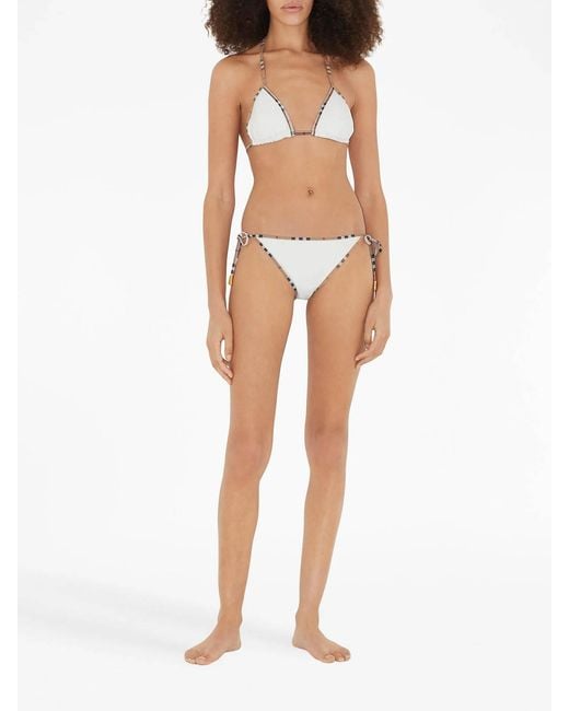 Burberry White Mata Bikini