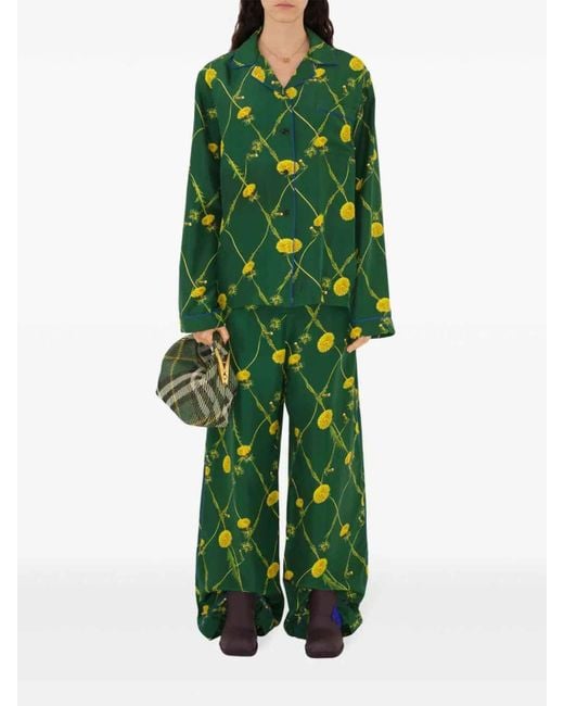 Burberry Green Pants