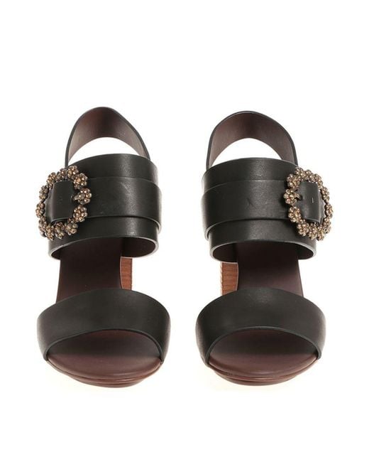 See By Chloé Black Leather Sandals