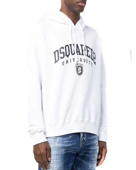 DSquared² White Hoodies for men