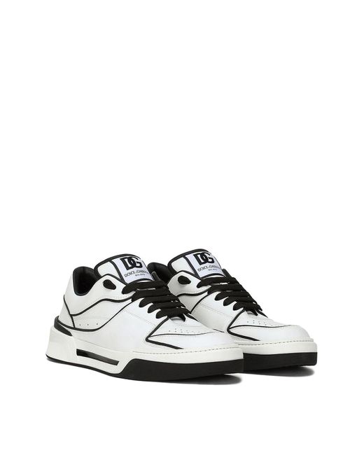 Dolce & Gabbana White New Roma Low-Top Sneakers for men