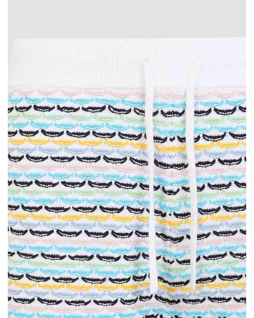 Casablanca Blue Tuck Stitch Short for men