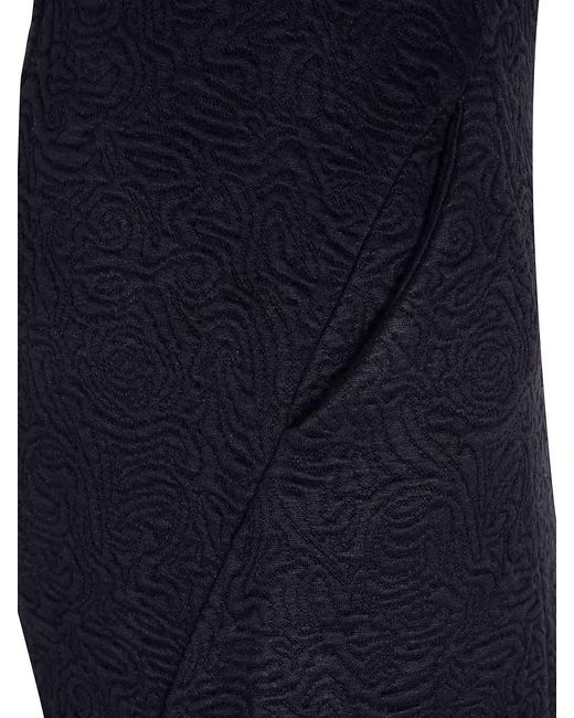 Dries Van Noten Blue Husosy Flared Midi Skirt