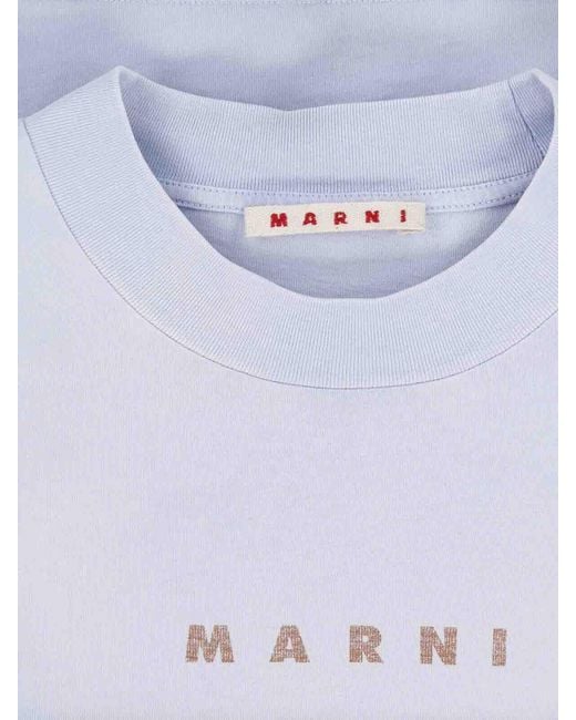 Marni Blue Logo T-Shirt