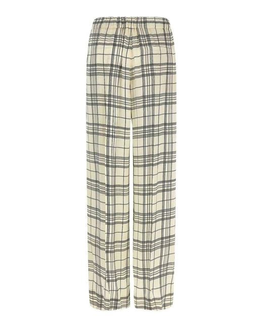 Jil Sander White Fluid Viscose Pants