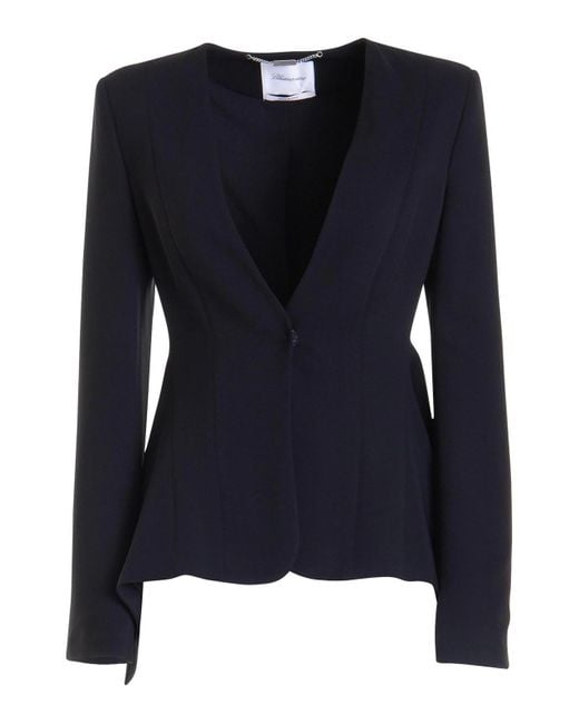 Blumarine Blue Casual Jacket