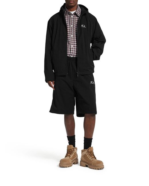 Balenciaga Blue Technical Fabric Zip-Up Jacket for men