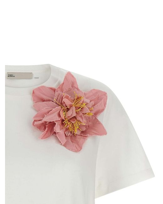 Tory Burch White Cotton T-Shirt