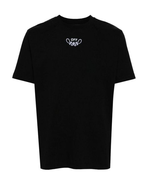 Off-White c/o Virgil Abloh Black Bandana Arrow Skate Cotton T-shirt for men