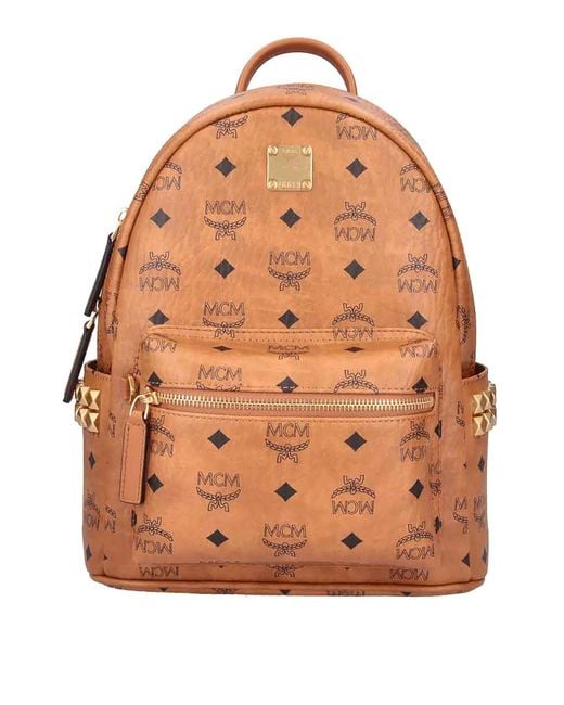 MCM Orange Stark Backpack for men