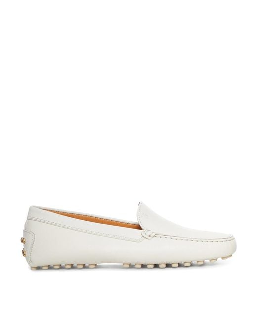 Tod's Natural City Gommino Leather Moccasin