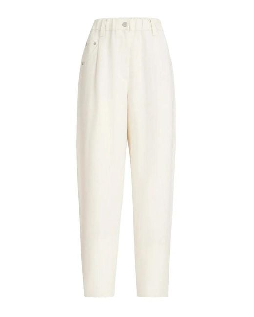 Brunello Cucinelli White Pants