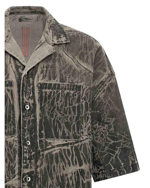 Rick Owens Gray 'Magnum Tommy' Shirt for men