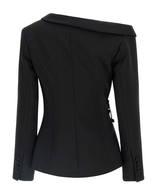 GIUSEPPE DI MORABITO Black Asymmetrical Blazer
