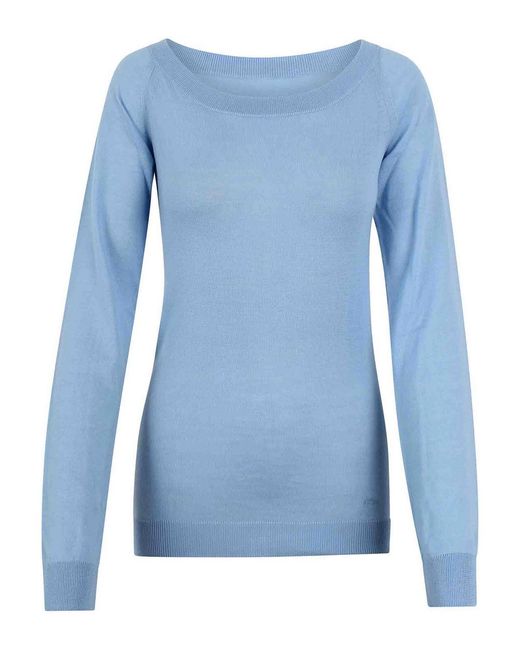 N°21 Blue Boat-Neck Sweater