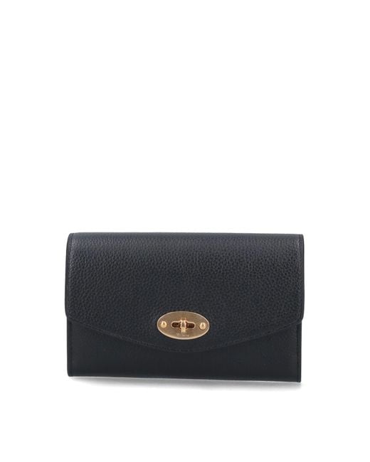 Mulberry Blue Medium Wallet