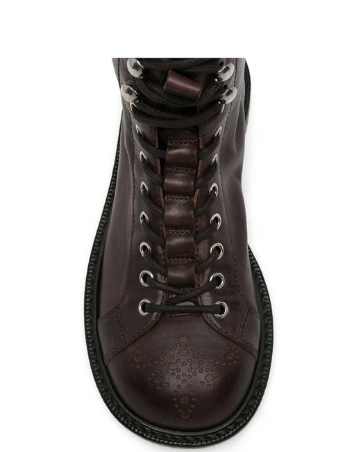 Versace Brown Ankle Boots