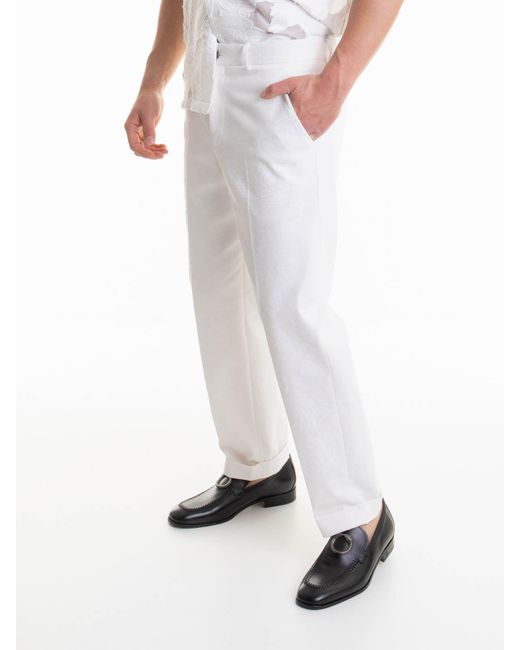 Roberto Cavalli White Pants for men