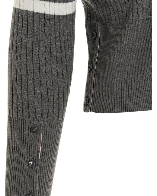 Thom Browne Gray Sweater for men