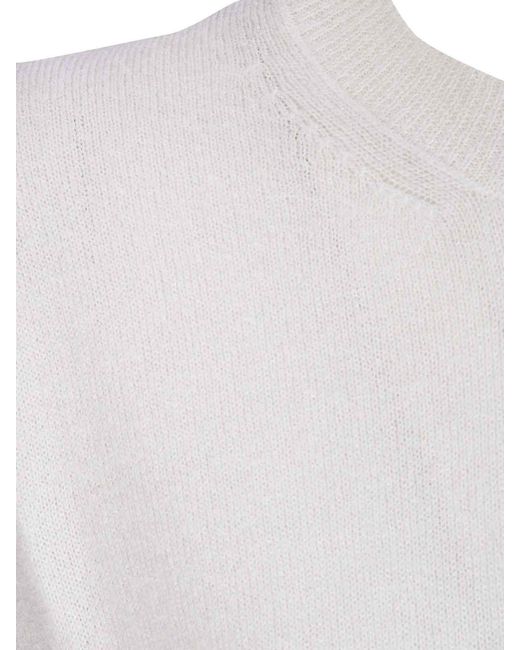 Boboutic White Maglia Cashmere