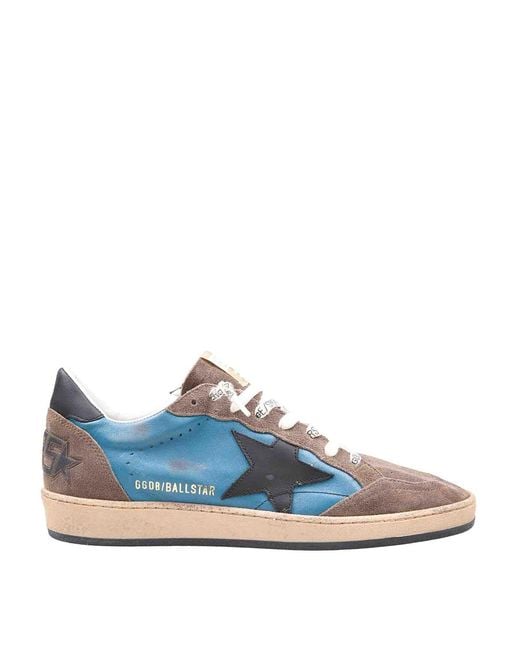 Golden Goose Deluxe Brand Blue Ballstar Sneakers for men