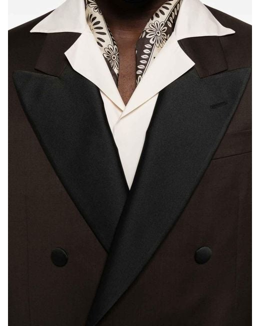 Lardini Brown Double-Breasted Suit for men