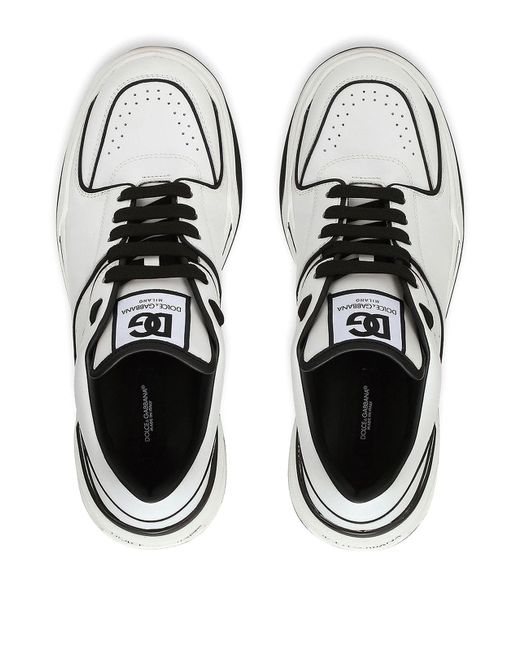Dolce & Gabbana White New Roma Low-Top Sneakers for men