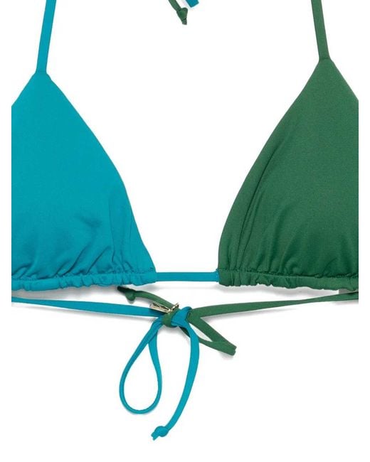 Fisico Green Two Tone Bikini Set