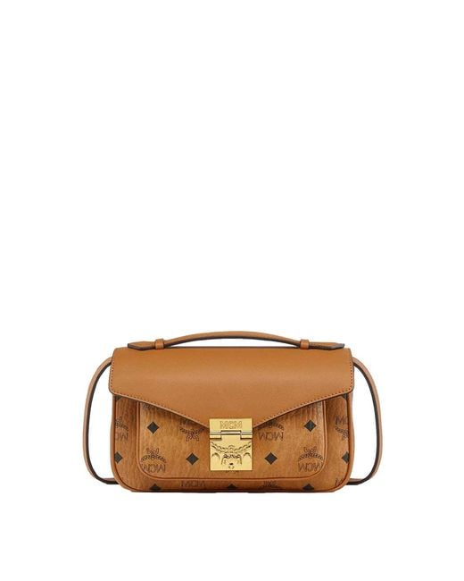MCM Brown Medium Tracy Crossbody Bag