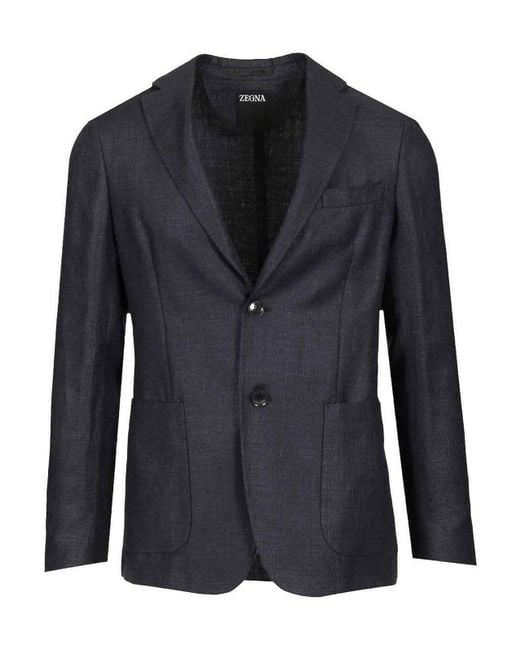 Zegna Black Unlined Jacket for men