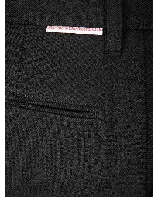 Stockholm Surfboard Club Black Casual Pants for men